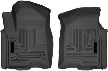 Weatherbeater Front Floor Mats (2-PCS) for 2019-2026 Chevy/GMC 1500 & 2020-2026 HD Double/Crew Cab (Black) - 13211