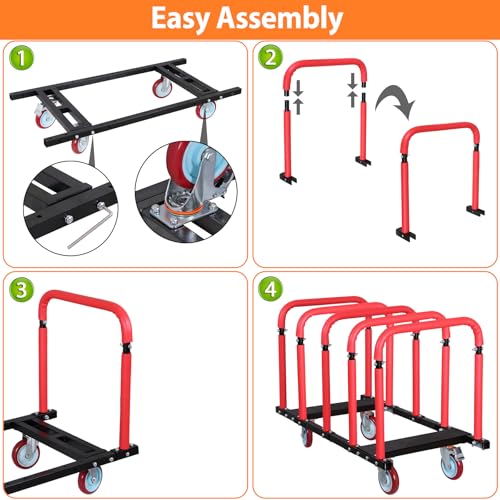 Jeep Wrangler/Bronco Door Storage Cart with Hanger & Wheels