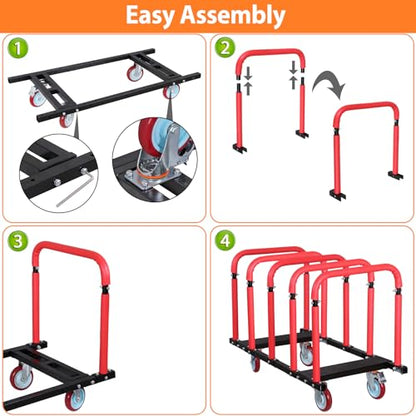 Jeep Wrangler/Bronco Door Storage Cart with Hanger & Wheels