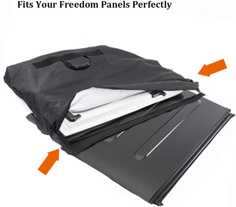 Hard Top Freedom Top Panels Storage Bag for All 2007-2025 Jeep Wrangler JK JKU JL JLU Sports Sahara Freedom Rubicon Unlimited Gladiator JT 2 and 4 Doors