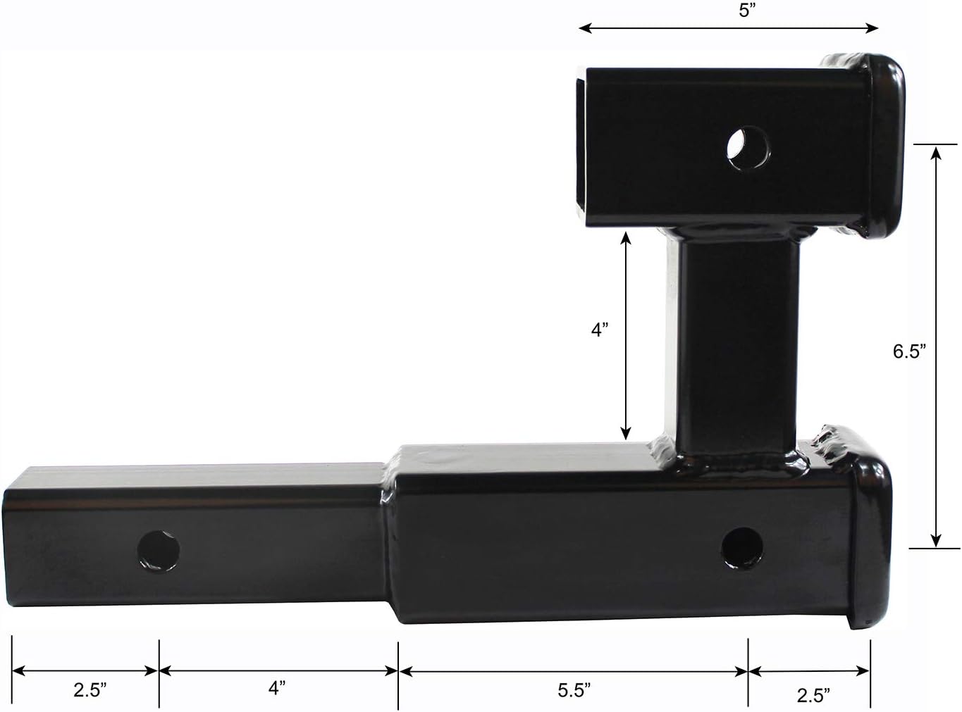 Dual Hitch Extender for 2" Receiver - 5000 lb Capacity, Tow & Carry Accessories (50248)