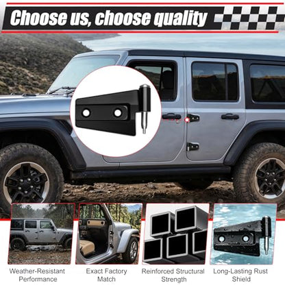 Jeep Wrangler JK JKU 4-Door Hinge Assembly