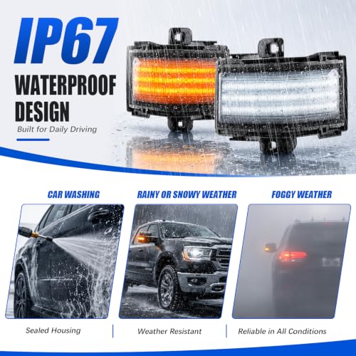 LED Tow Mirror Lights for 2015-2025 Ford F-150/Super Duty