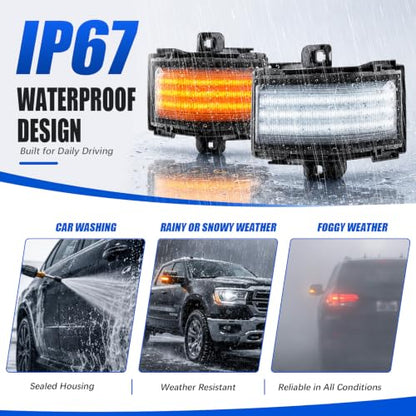 LED Tow Mirror Lights for 2015-2025 Ford F-150/Super Duty