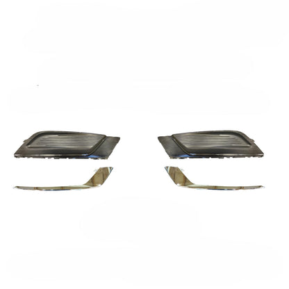 Ford Fusion Front Bumper Fog Light Covers with Chrome Trim