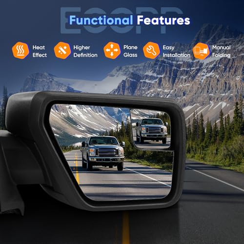 Right Tow Mirror For 2021-2024 Ford F150 Pickup Truck
