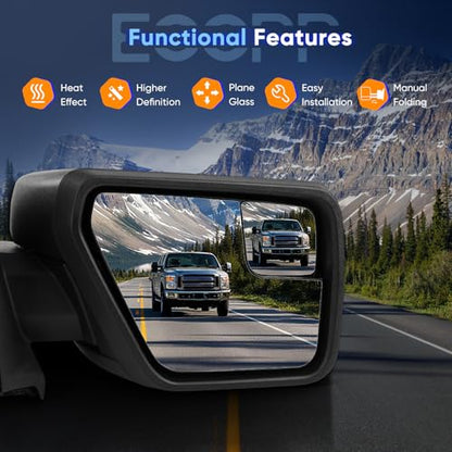 Right Tow Mirror For 2021-2024 Ford F150 Pickup Truck