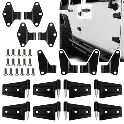 4 Door Hinge Kits Compatible with Wrangler JK/JKU