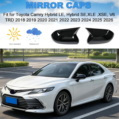 Toyota Camry 2018-2026 Ox Horn Side Rearview Mirror Cover Caps