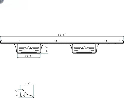 Running Boards for Ford Bronco 2021 2022 2023 2024 4 Door (NOT Sport) - OHMU