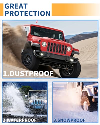 Front Inner Fender Liners with US Flag Design for 2018–2024 Jeep Wrangler JL/JLU & Gladiator JT