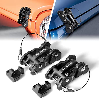 Aluminum Hood Latches for Jeep Wrangler & Gladiator