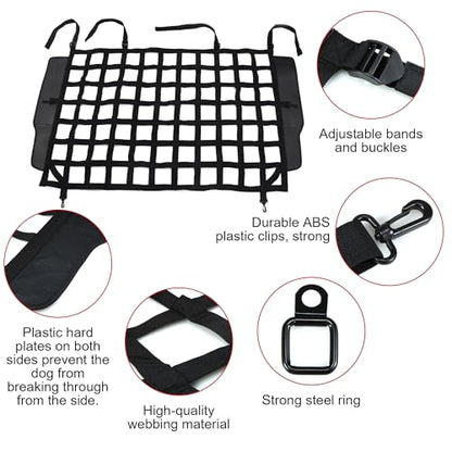 Dog Barrier Divider Net for Jeep Wrangler JK JL Unlimited 4-Door 2007-2026