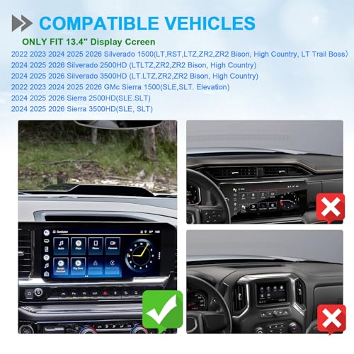 Center Console Dashboard Organizer for 2022-2026 Chevy Silverado/GMC Sierra