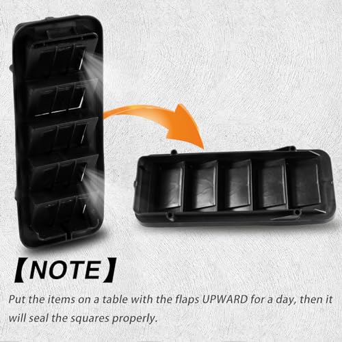 Cabin Pressure Relief Vent Grilles for Chevy Colorado Silverado 1500 2500 3500 and GMC Sierra 1500 2500 3500, 2-Pack, Replaces 13596856