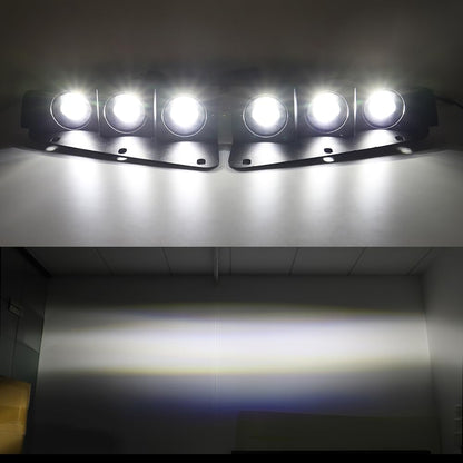 Bronco Bumper LED Fog Lights, White DRL for 2021-2024 2/4 Door