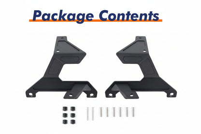 Dual A-Pillar Light Mount for 2018-2025 Jeep JL & Gladiator JT (Excludes Mojave/392)