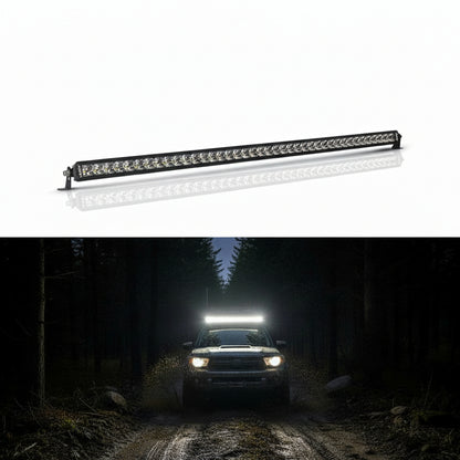 52" Single Row LED Light Bar - IP67 Waterproof Spot/Flood Beam, Universal Fit