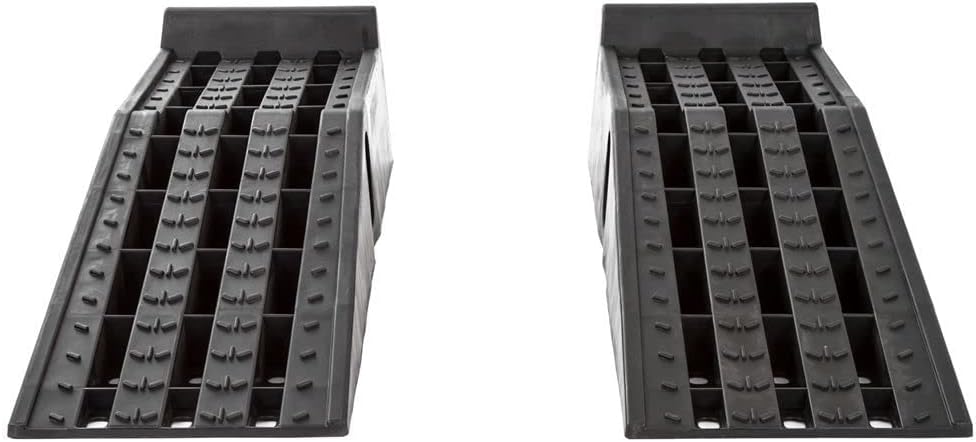 A Pair Plastic Car Service Ramps - 10,000 lbs Capacity Lifts Vehicles 6.25" H - OHMU