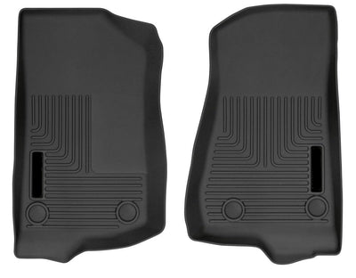 OHMU Floor Mats for 2018-2026 Jeep Wrangler & Gladiator (Front Row, Black)