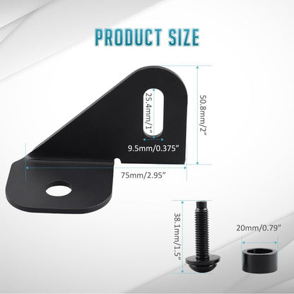 JL Antenna Mount Driver Side CB Antenna Mount Radio Driver's Side Mounting Bracket Front Driver Near The Hood Side CB Holder Compatible with Jeep Wrangler JL JLU & Jeep Gladiator JT 2018-2023