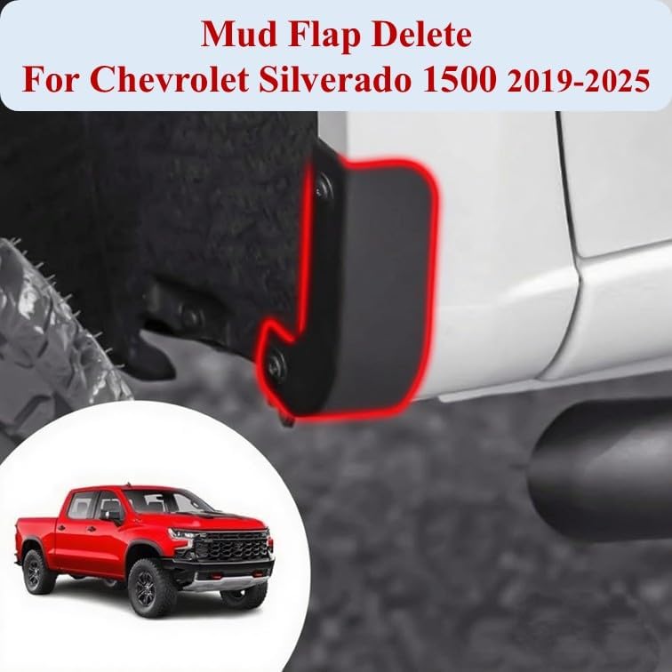 Mud Flap Delete Kit for 2019-2025 Chevy Silverado 1500