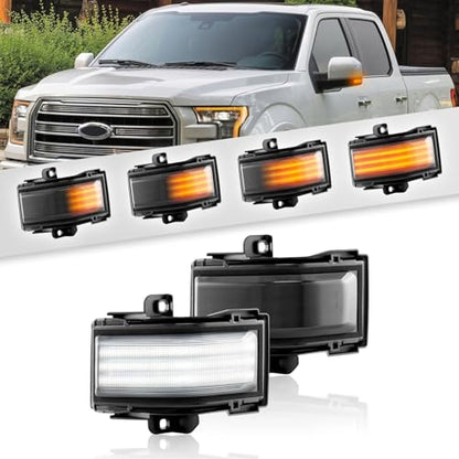 LED Tow Mirror Lights for 2015-2025 Ford F-150/Super Duty