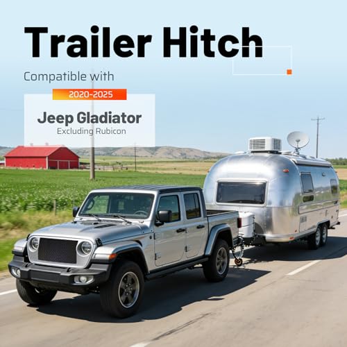 Class 3 Trailer Tow Hitch Receiver 2" for 20–25 Jeep Gladiator