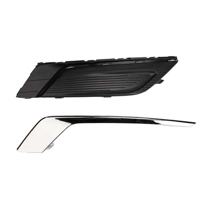 Ford Fusion Front Bumper Fog Light Covers with Chrome Trim