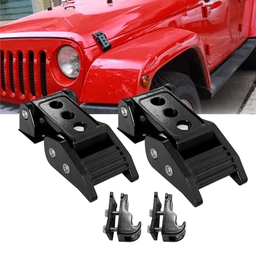 Aluminum Hood Latches for Jeep Wrangler JK/JL/Gladiator JT