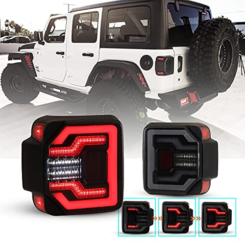 LED Tail Lights for 2018-2026 Jeep Wrangler JL/2021-2026 Wrangle 4XE Plugin