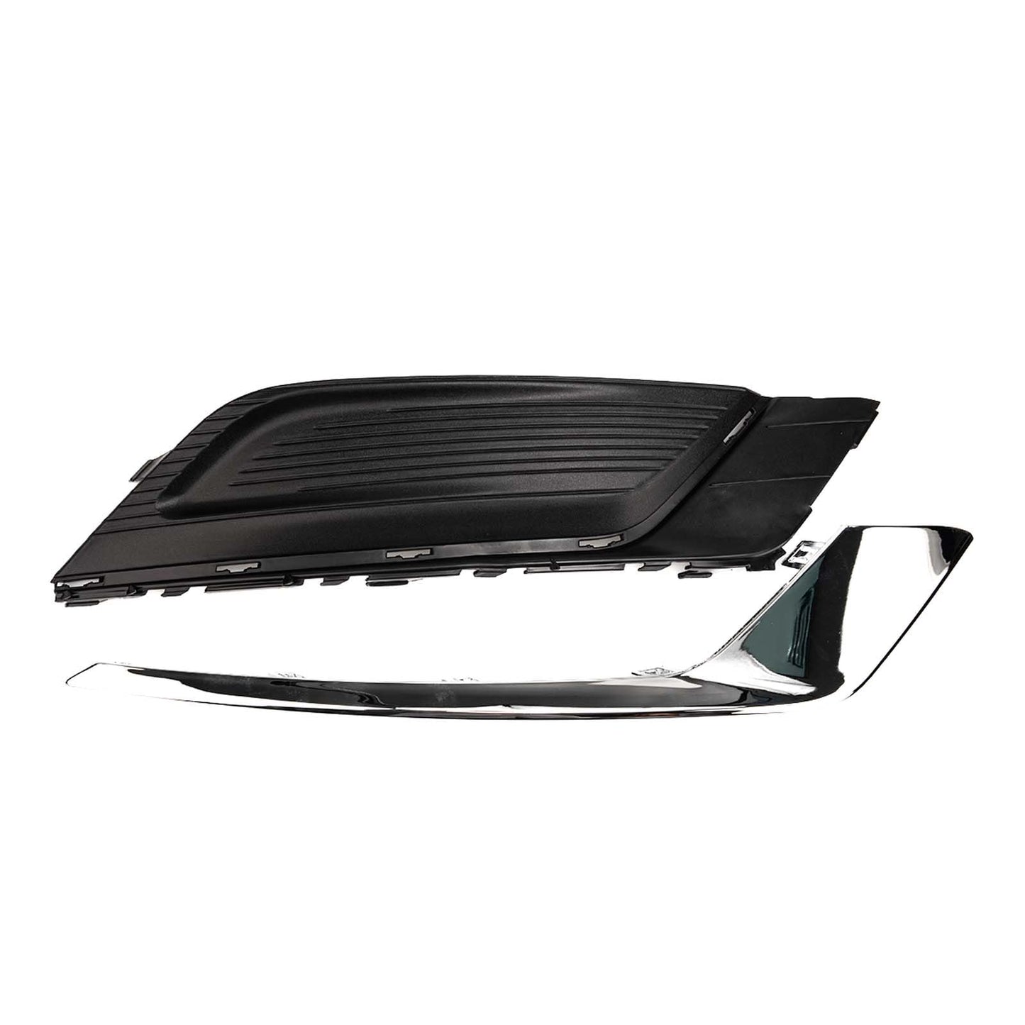 Ford Fusion Front Bumper Fog Light Covers with Chrome Trim