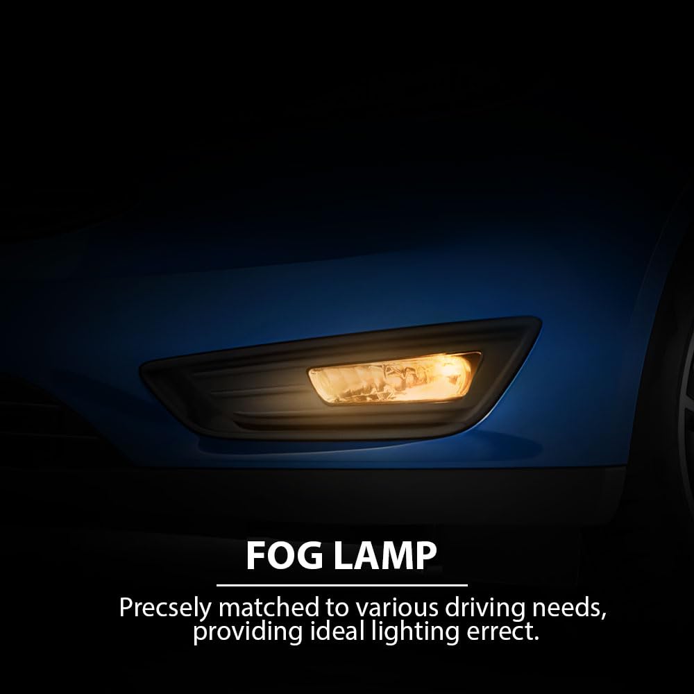 Ford Focus Front Bumper Fog Lights with Bulbs, Pair