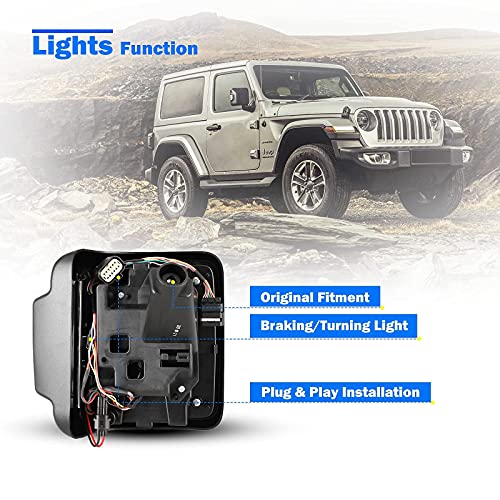 LED Tail Lights for 2018-2026 Jeep Wrangler JL/2021-2026 Wrangle 4XE Plugin