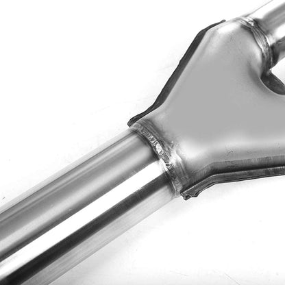 Dual Exhaust Muffler Y-Pipe Direct Fit Kit Fits 2009-2019 For Dodge Ram 1500 Hemi 5.7L Pickup Truck Stainless Steel