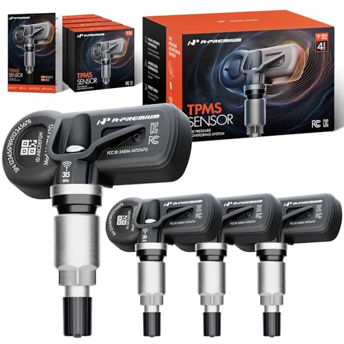 4-Pack 315MHz Pre-Programmed TPMS Sensors for Ford & Lincoln Bronco, Edge, F-150, Mustang, Ranger, Mark LT, MKC, MKZ, Nautilus & Navigator, 2015-2024