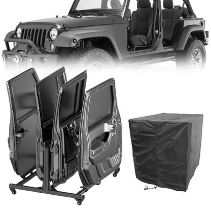 Jeep Wrangler/Gladiator Door Hanger Storage Rack with Dust Cover