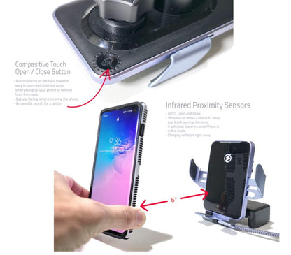 Qi Fast Wireless Charger Phone Mount for Ford Bronco Console