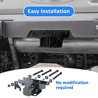 2" Trailer Hitch Receiver with 4-Pin Wiring