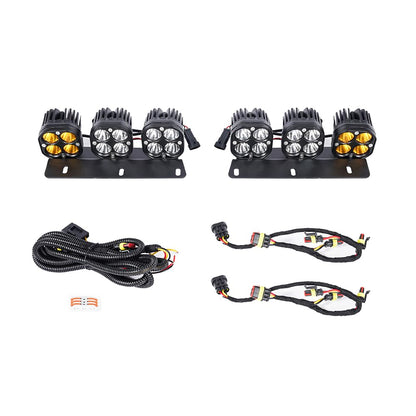 Bronco Zone LED Fog Lights, White/Amber DRL