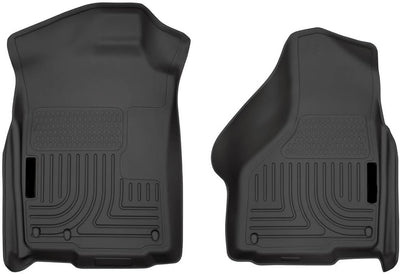 OHMU Front Floor Mats (2-PCS) for 2002-2024 Dodge Ram 1500 (Classic Body Only) - Black, 18031