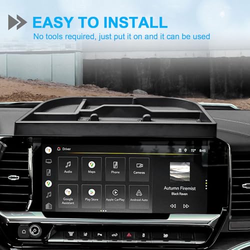 Center Console Dashboard Organizer for 2022-2026 Chevy Silverado/GMC Sierra