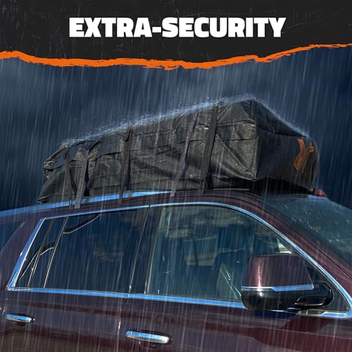 XXL 40 CuFt Car Roof Bag, 72"x48"x20" Soft-Shell 840D