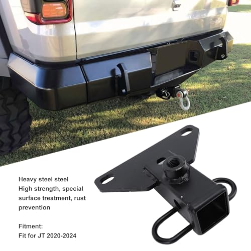 Heavy-Duty Steel 2-Inch Rear Trailer Hitch Receiver for Jeep Gladiator