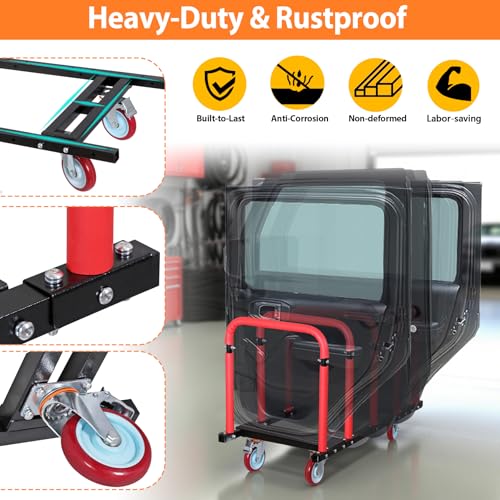 Jeep Wrangler/Bronco Door Storage Cart with Hanger & Wheels