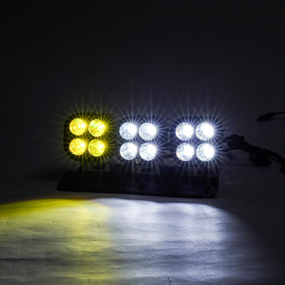 Bronco Zone LED Fog Lights, White/Amber DRL