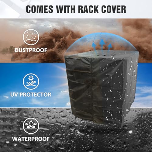 Jeep Wrangler/Gladiator Door Hanger Storage Rack with Dust Cover