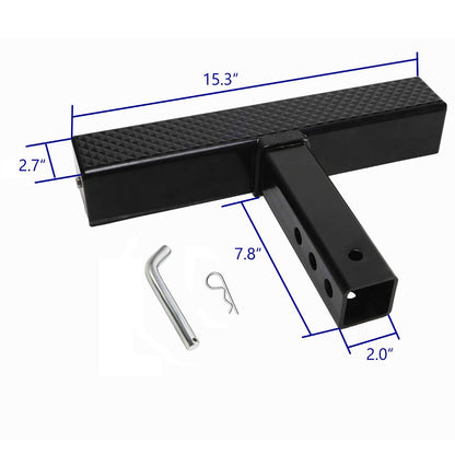 Anti-Slip Hitch Step for 2" Receiver - 600 lb Capacity, Universal for Truck/SUV/RV
