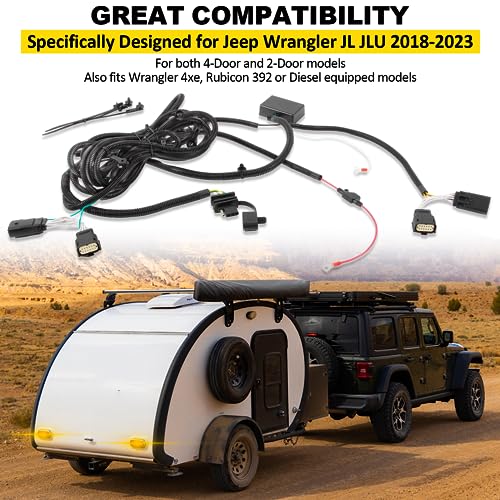 Jeep Wrangler JL/JLU Tow Hitch Wiring Harness 4-Pin