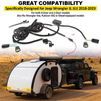 Jeep Wrangler JL/JLU Tow Hitch Wiring Harness 4-Pin